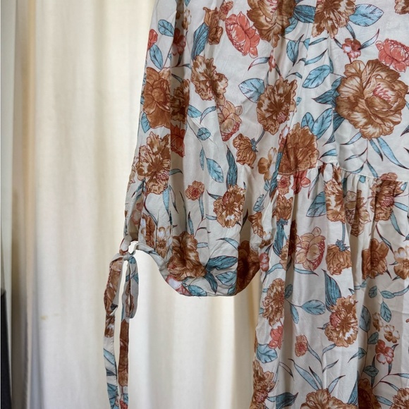 MB Curated by Accent Prone Floral Dress - Boho Peasant Style - Picture 8 of 10